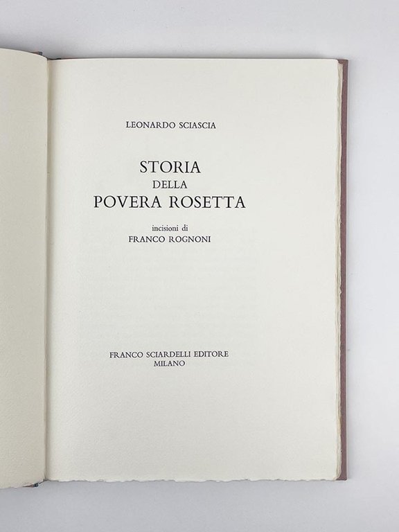 Storia della povera Rosetta. Incisioni di Franco Rognoni