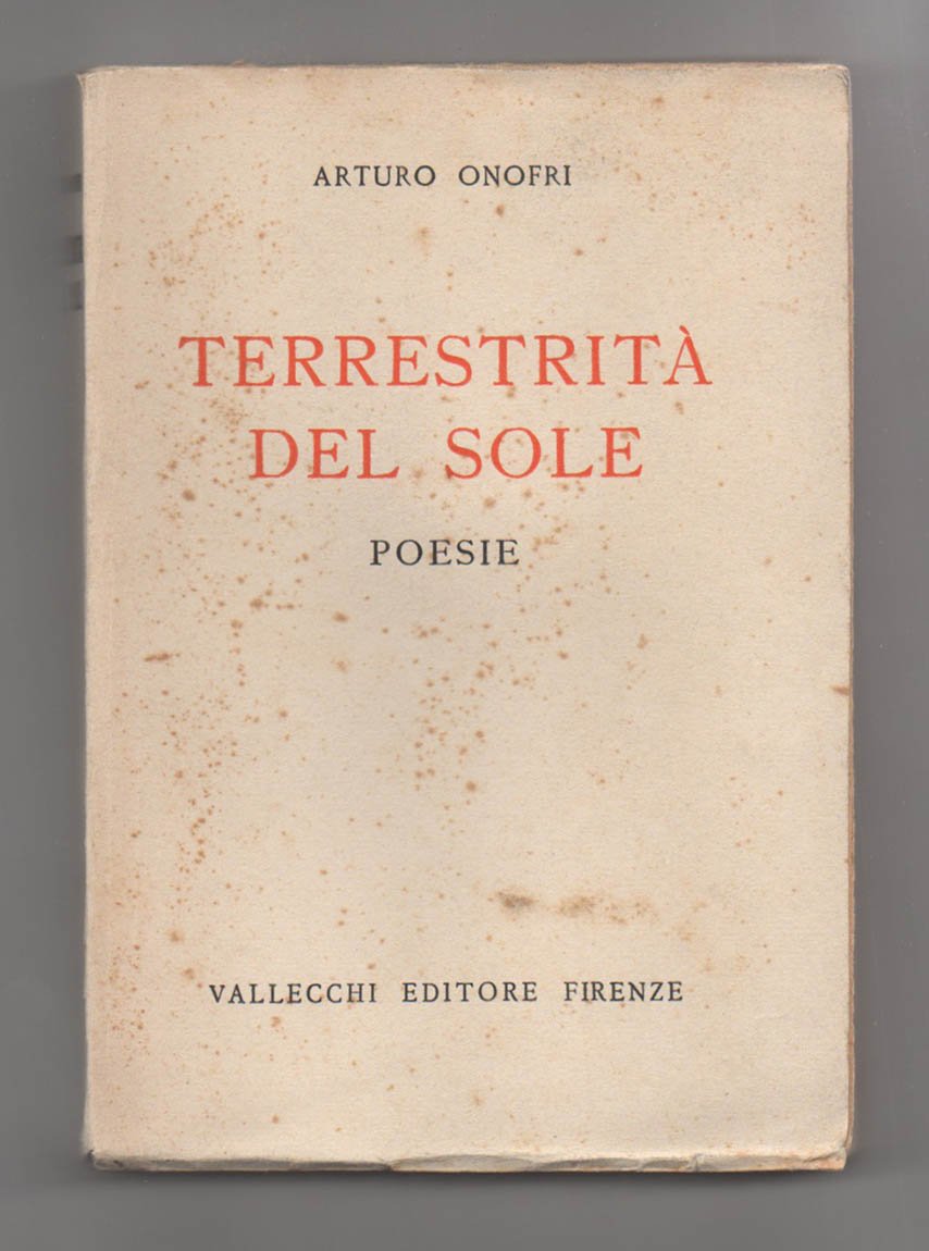 Terrestrità del sole. Poesie