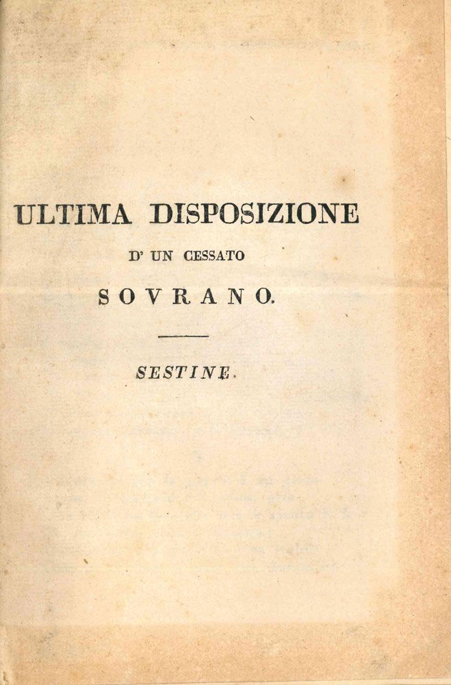 Testamento di canapone [UNITO A] Il congresso de’ birri / … | Immagine principale