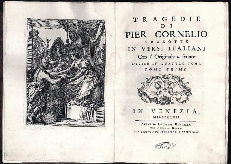 Tragedie di Pier Cornelio tradotte in versi italiani con l’originale … | Immagine Gallery 1