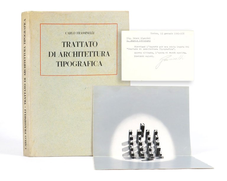 Trattato di architettura tipografica di Carlo Frassinelli [SOVRACOPERTA PRIMA TIRATURA] | Immagine Gallery 1