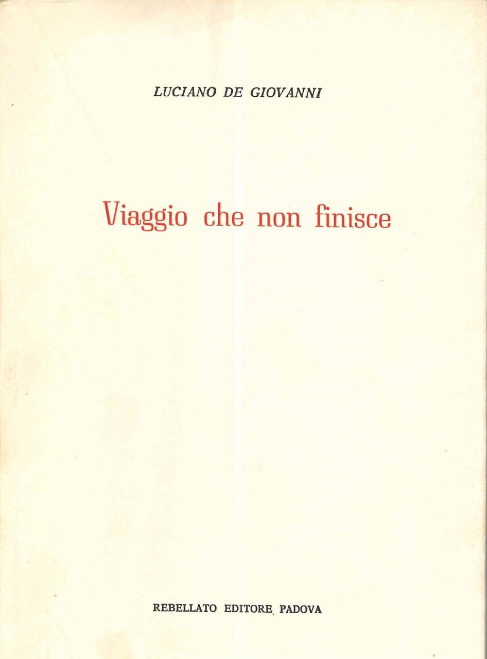 Viaggio che non finisce | Immagine principale