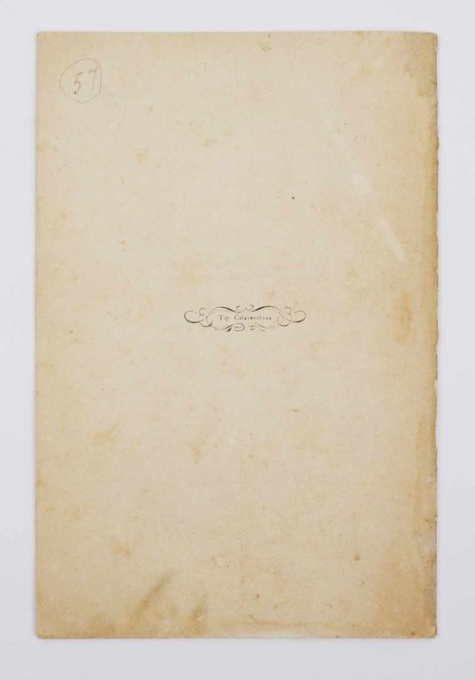 XXVI aprile MDCCCXCIV [26 aprile 1894]. Nozze Fuochi - Turris …