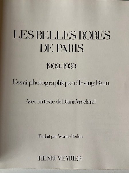 Les Belles Robes de Paris - 1909 - 1939