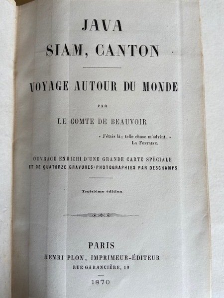 Java - Siam - Canton - Voyage autour du Monde