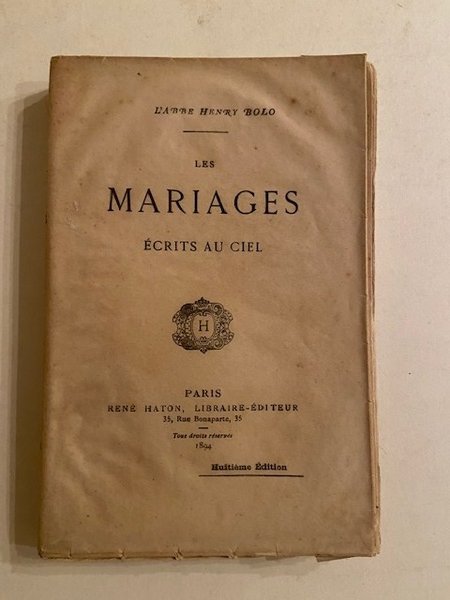 Les Mariages Ecrits au Ciel