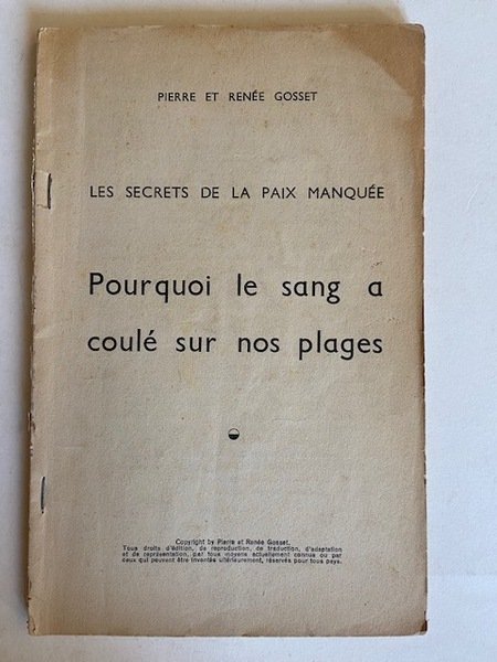 Les Secrets de la Paix Manquée - Pourquoi le Sang …