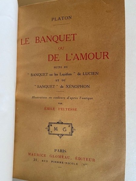 La Banquet ou l'Amour suivi du Banquet ou les Lapithes …