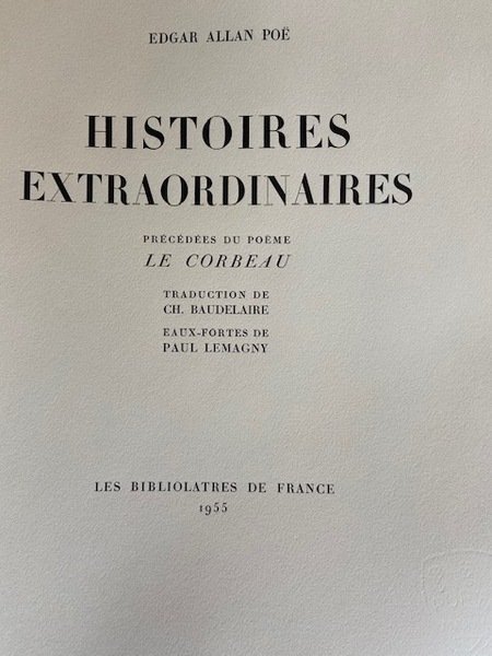 Histoires Extraordinaires