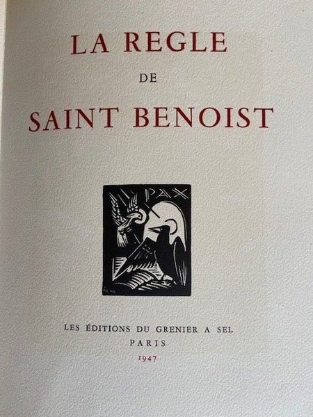 La Règle de Saint Benoist