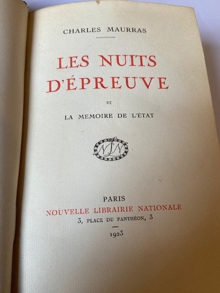 Les Nuits d'Epreuve et la Mémoire de l'Etat - Chronique …