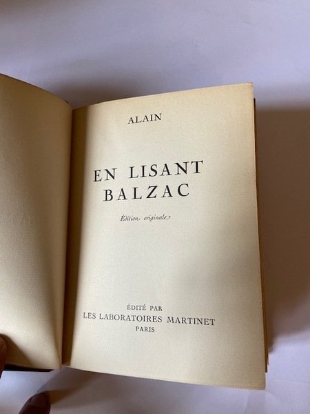 En Lisant Balzac