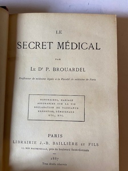 Le Secret Médical