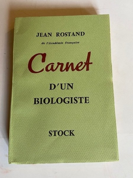 Carnet d'un Biologiste