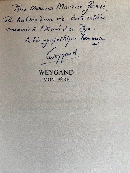 Weygand mon Père