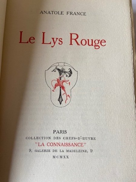 Le Lys Rouge