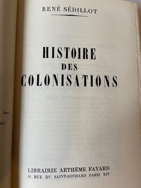 Histoire des Colonisations