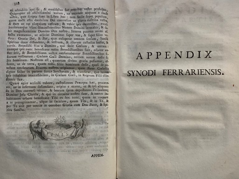 AA.VV. - Synodus dioecesana / Appendix Synodi Ferrariensis - 1781