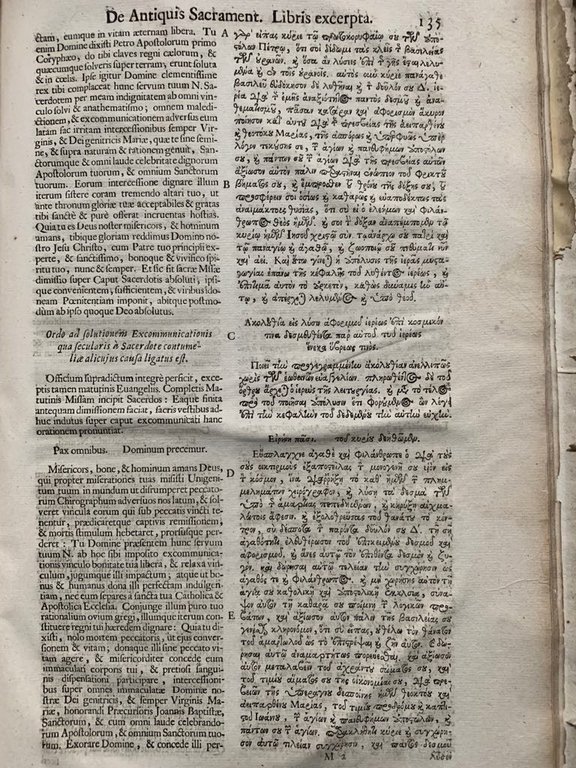 Jean MORIN - Commentarius Historicus De Disciplina in Administratione Sacramenti …