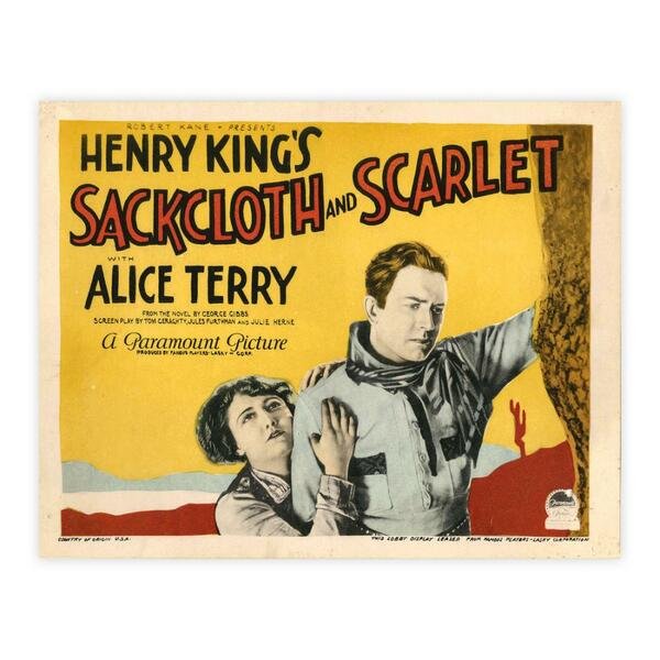 Henry King's - Sackcloth and Scarlet 1925