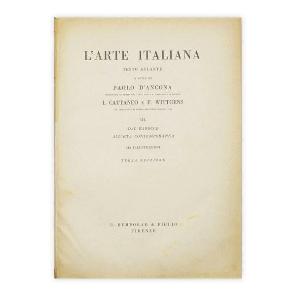 L'arte Italiana - Volume III - Dal Barocco all'età contemporanea