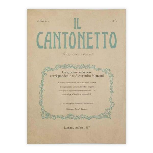 Il Cantonetto - Lugano, Ottobre 1997 - Numero 2 Anno …