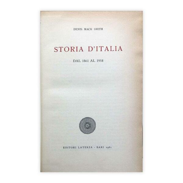 Denis Mack Smith - Storia d'Italia