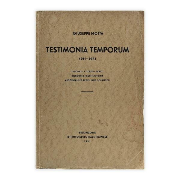 Testimonia Temporum 1911 - 1931