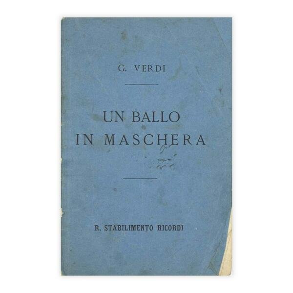 G. Verdi - un ballo in maschera