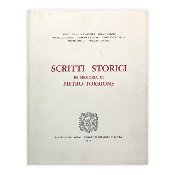 Scritti storici in memoria di Pietro Torrione