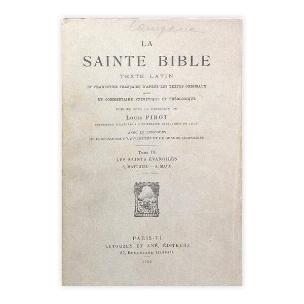 La Sainte Bible - Tome IX