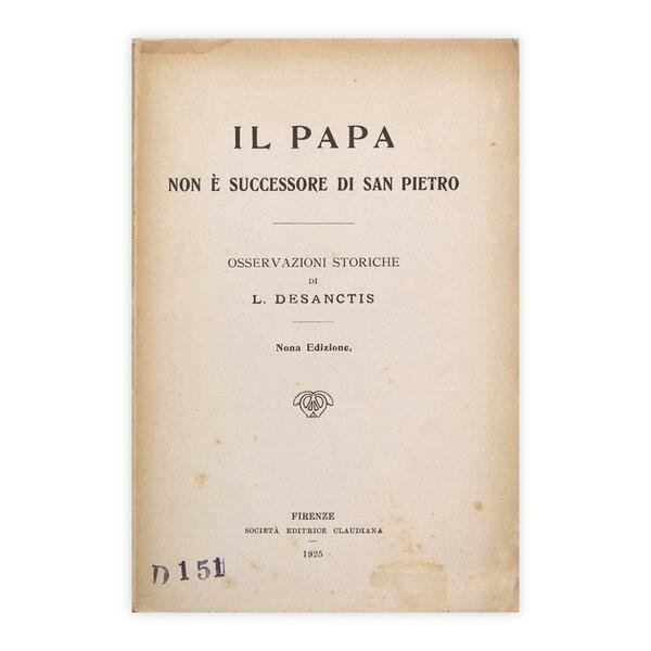 Il Papa non è Successore di San Pietro