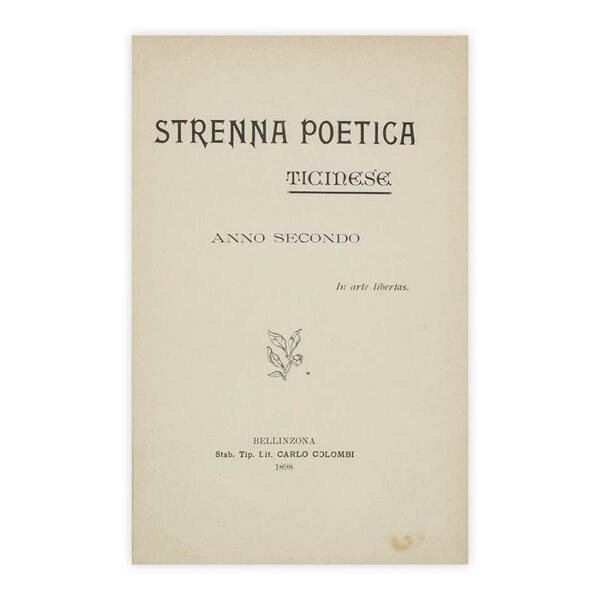 Strenna poetica ticinese - Anno secondo