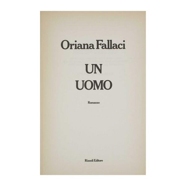 Oriana Fallaci - Un uomo