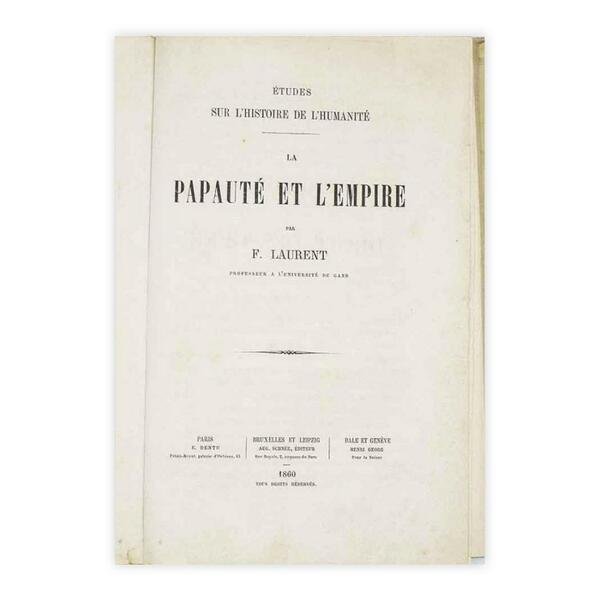 F. Laurent - Papauté et l'empire