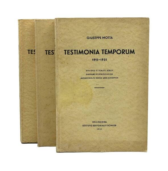 Giuseppe Motta - Testimonia Temporum