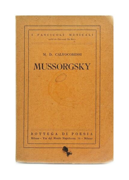 Mussorgsky - M.D. Calvocoressi | Immagine Gallery 1