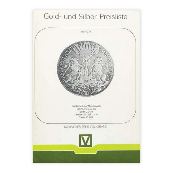 Gold- und Silber-Preisliste 1979