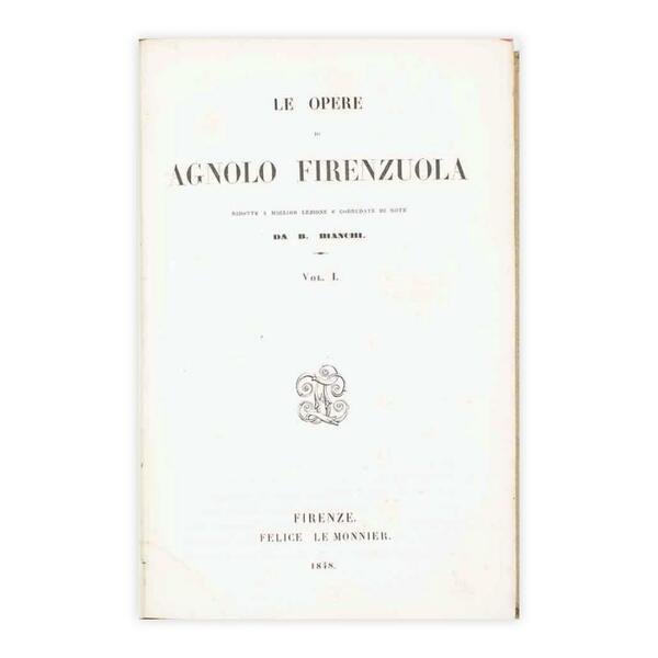 Agnolo Firenzuola - Volume I