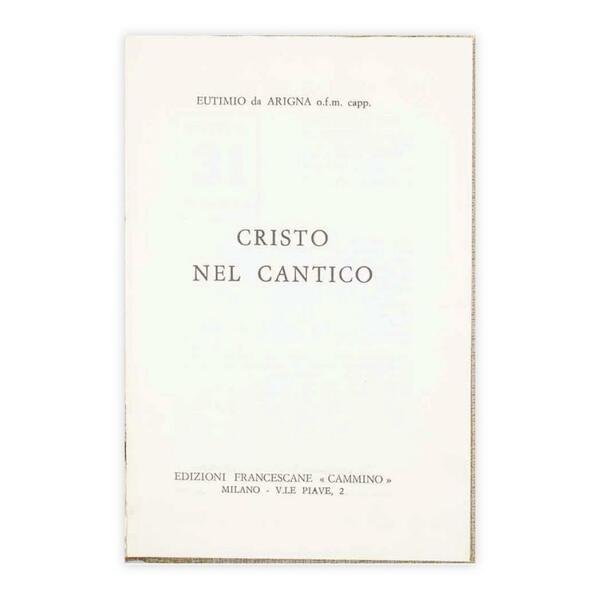 Eutimio da Arigna o.f.m. capp. - Cristo nel cantico