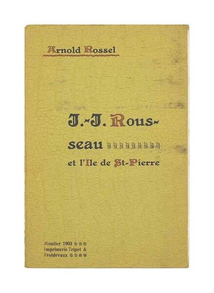 A la memoire du sejour de J.-J. Rousseau