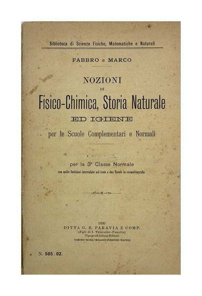 Fabbro & Marco - Nozioni di FIsico-Chimica, Storia Naturale ed …