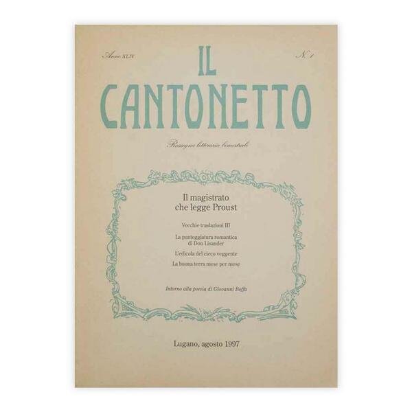 Il Cantonetto - Lugano, Agosto 1997 - Numero 1 Anno …