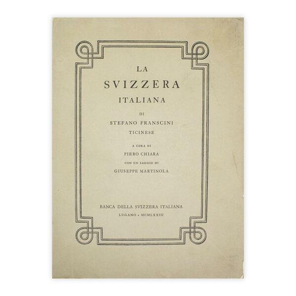 La Svizzera Italiana di Stefano Franscini