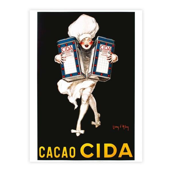 Stampa pubblicitaria Cacao Cida, 1922