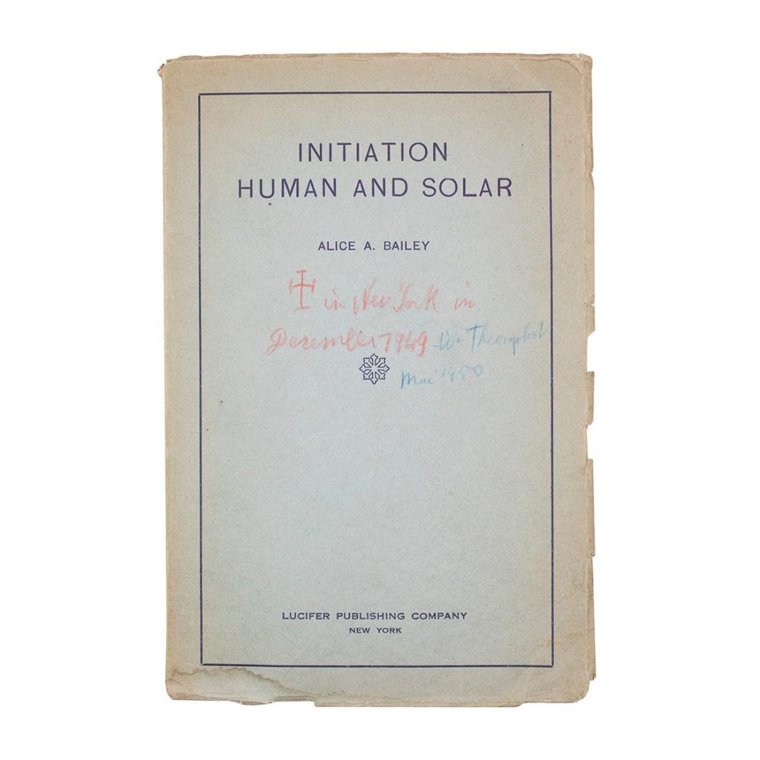 Alice A. Bailey - Initiation Human and solar