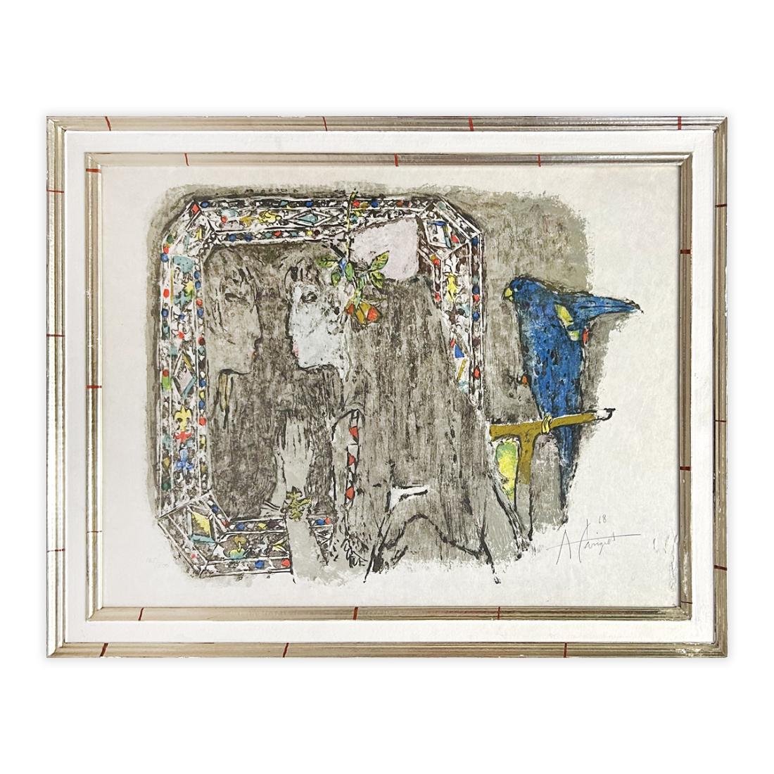 Alois CARIGIET (1902-1985) litografia a colori su carta Japon 1968