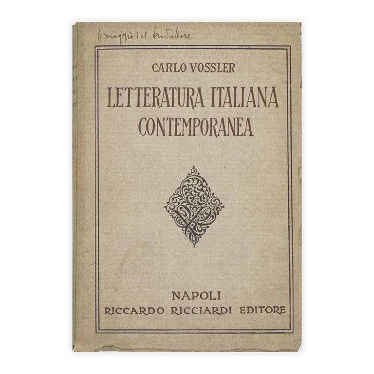 Carlo Vossler - Letteratura Italiana