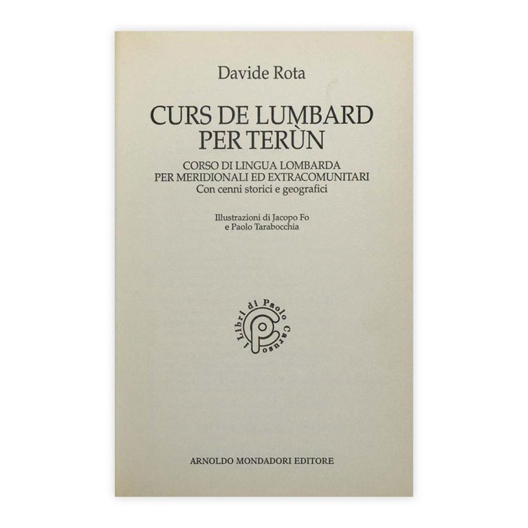 Davide Rota - Curs de lumbard per terùn