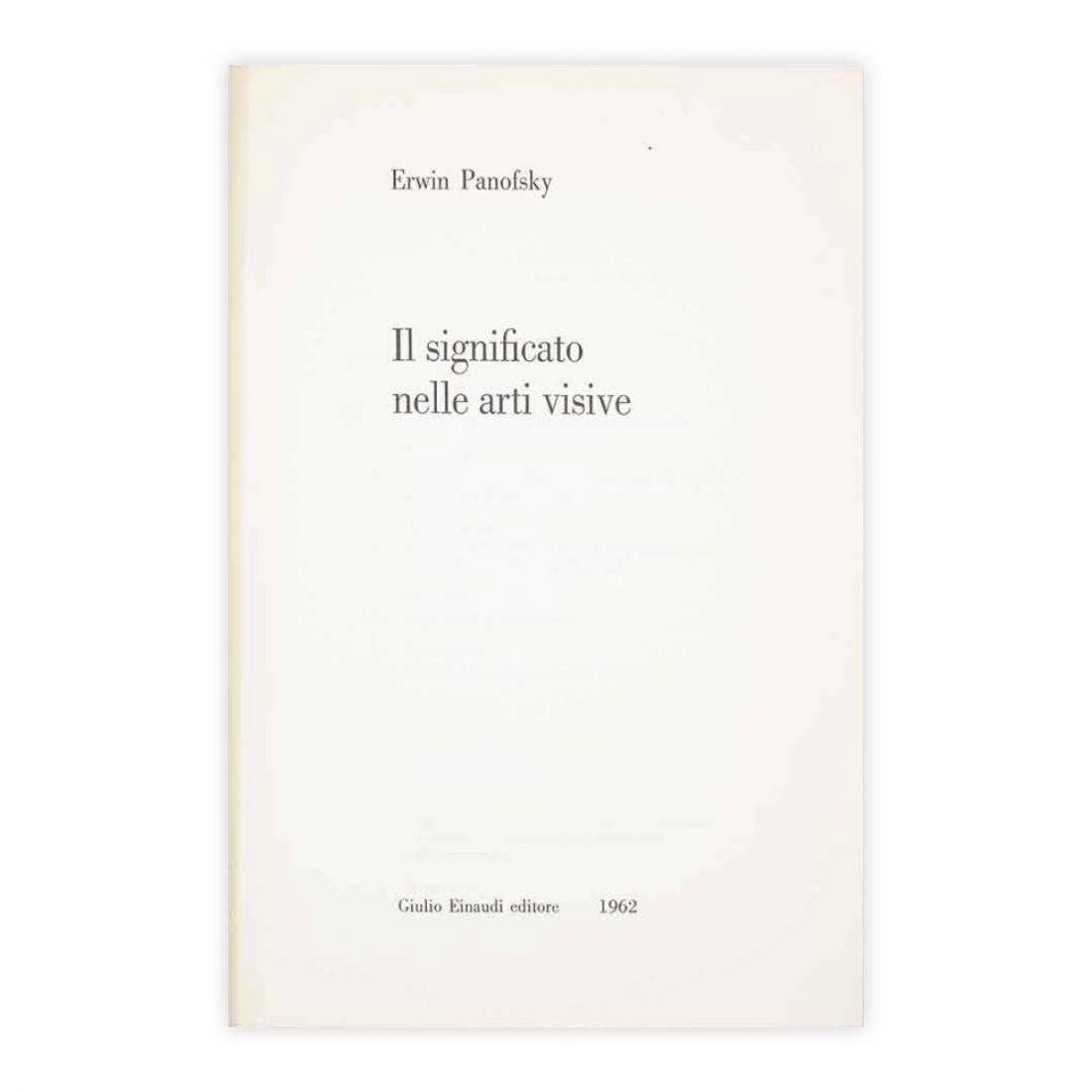 Erwin Panofsky - Il significato nelle arte visive